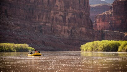 river running through a canyon.