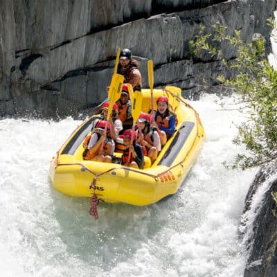 Tunnel Chute is a Class IV rapid on the Middle Fork of the American River