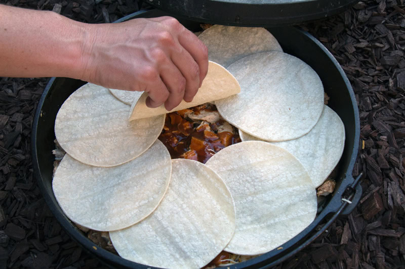 How to Make Dutch Oven Enchilada Pie