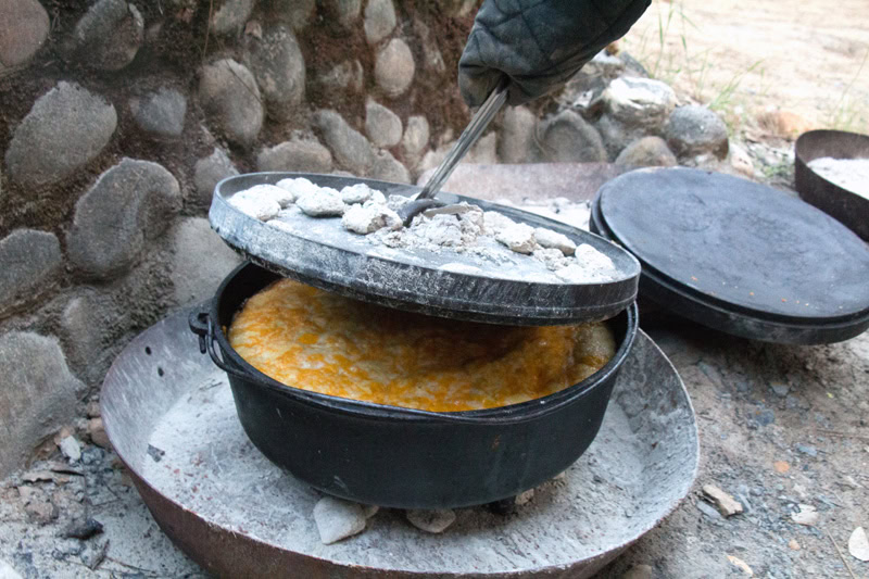 How to Make Dutch Oven Enchilada Pie