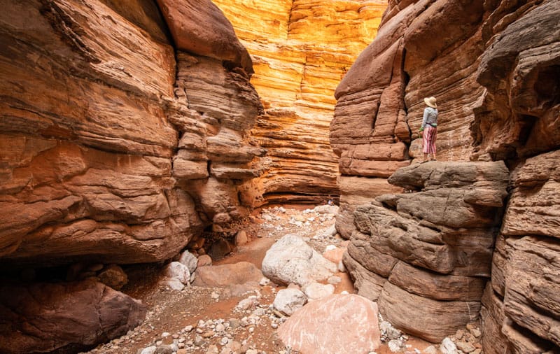 Side canyon hike in Grand Canyon