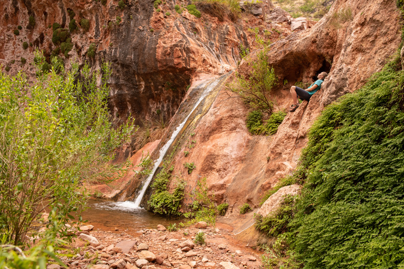 A quiet moment of reflection on a Grand Canyon rafting trip